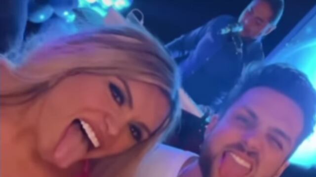 Wendy Guevara y Nicola Porcella