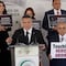 Alito Moreno exigió que Gerardo Fernández Noroña ya no sea presidente de la Cámara de Senadores; así fue la protesta