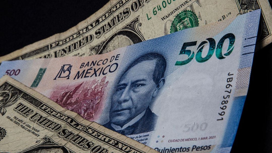 Precio del peso frente al dólar
