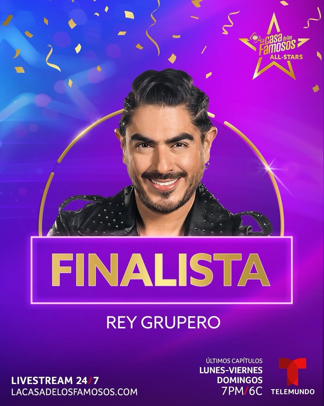Rey Grupero, el tercer finalista de La Casa de los Famosos All Stars