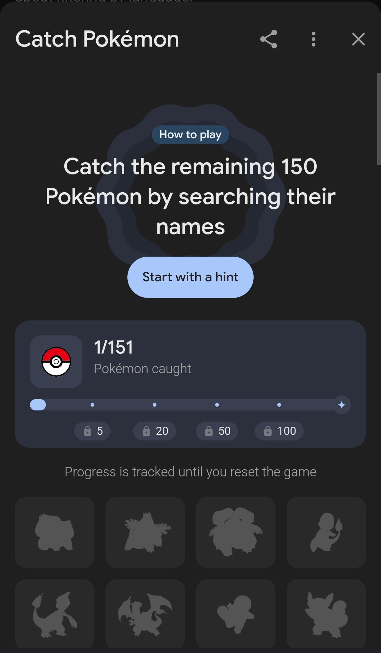Pokémon en Google