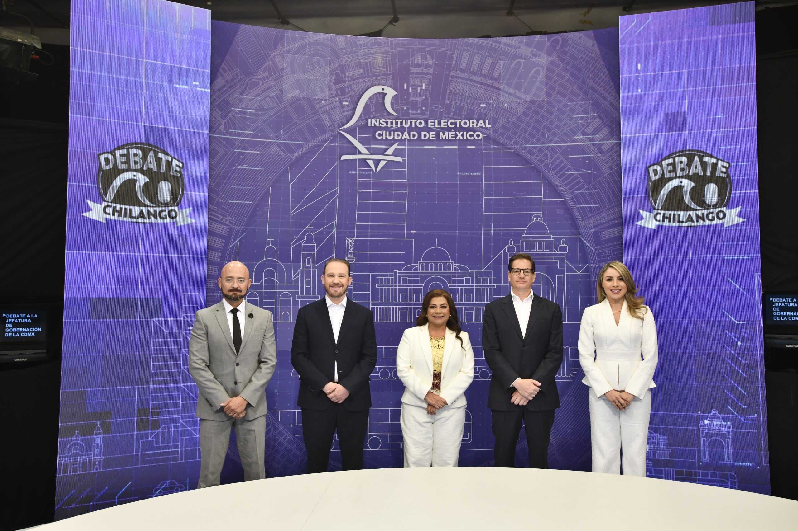 Primer debate CDMX: Clara Brugada, Santiago Taboada y Salomón Chertorivski