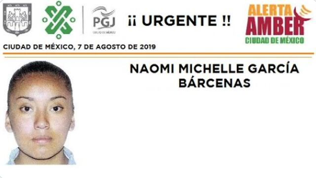 Naomi Michelle García Bárcenas tiene 16 años de edad