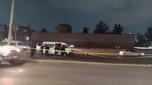 CHofer de combi fue asesinado en la calzada Ignacio Zaragoza