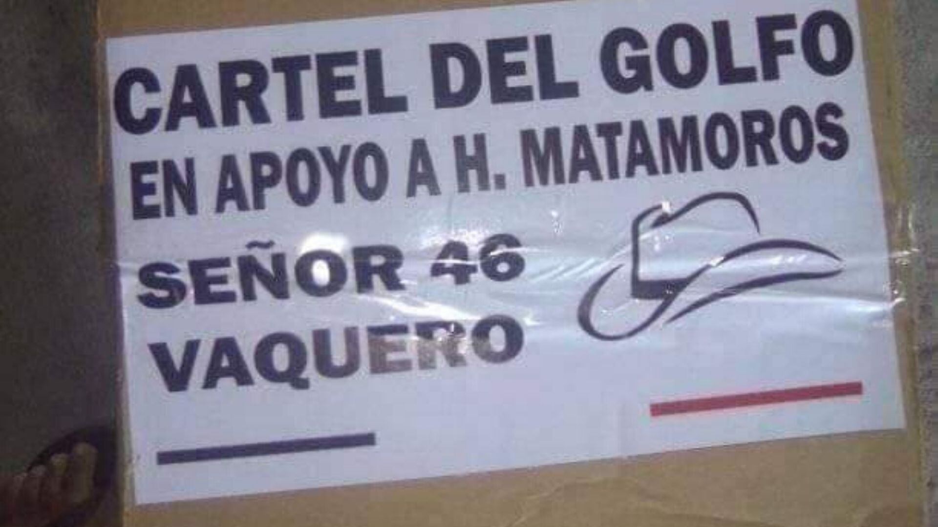 Presuntos integrantes del crimen organizado entregan despensas en Matamoros por Covid-19