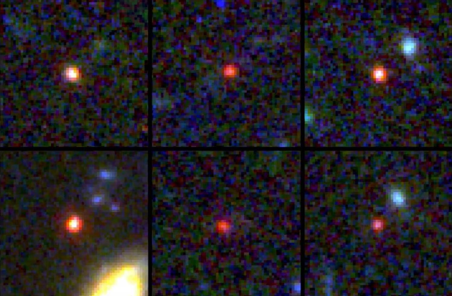 Galaxias masivas captadas por el Telescopio James Webb