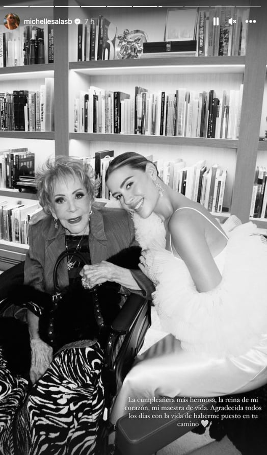 Michelle Salas comparte emotiva foto con su bisabuela Silvia Pinal
