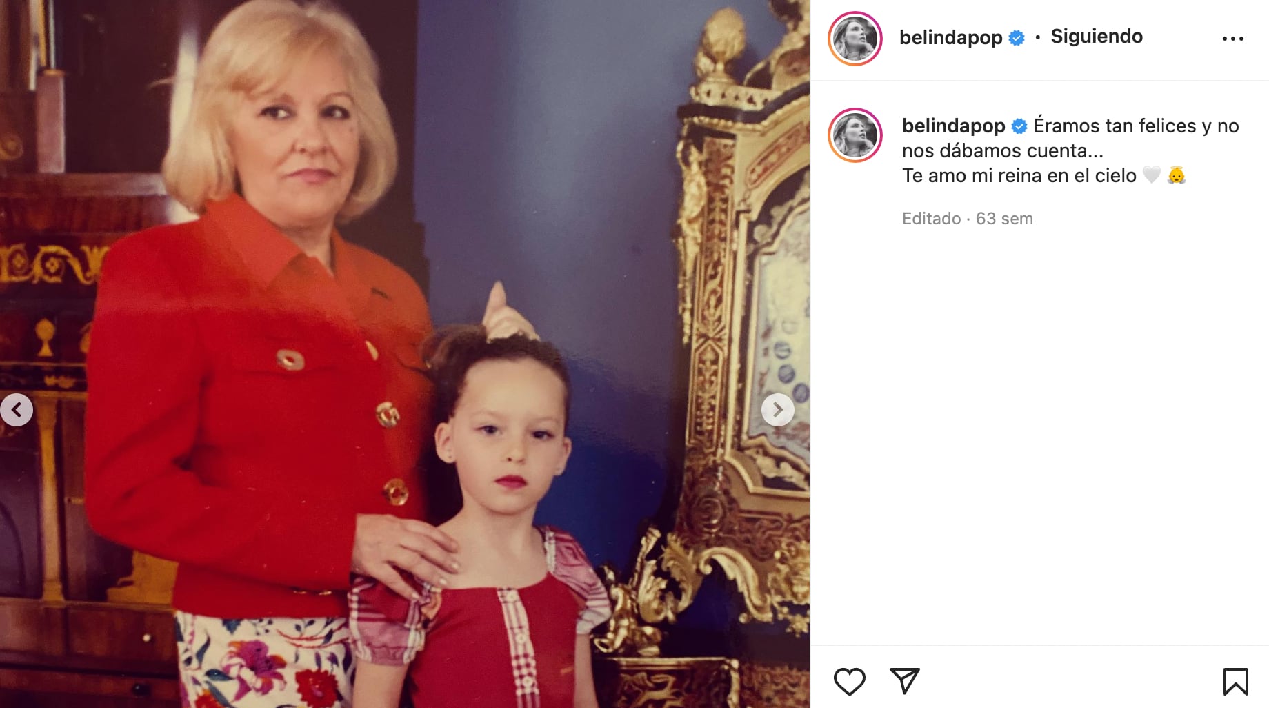 Belinda y su abuelita Juana Moreno