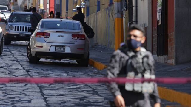 Zona de ataque a agentes de la Fiscalía de Puebla