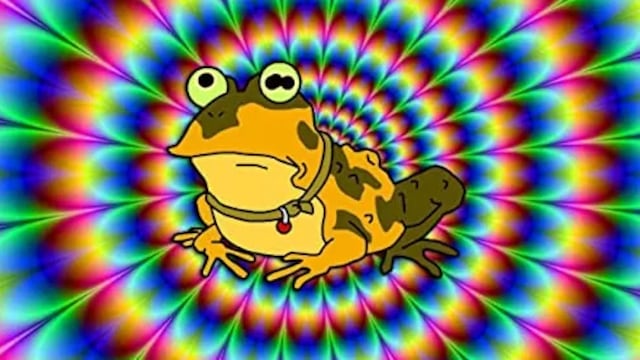 Sapo psicodélico de Los Simpson
