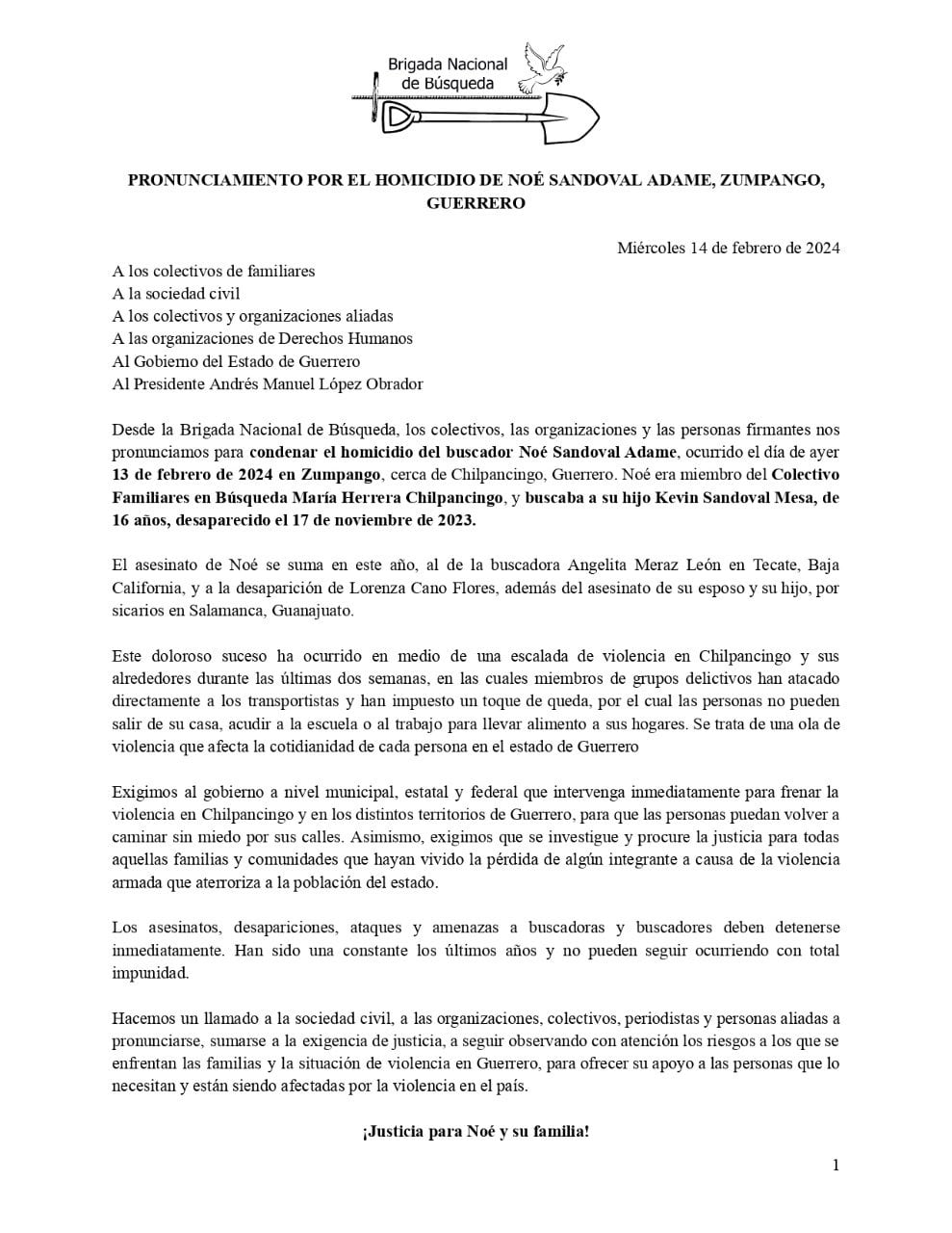 Matan a Noé Sandoval Adame en Guerrero