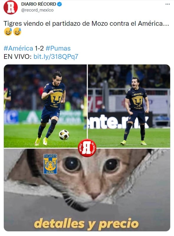 Meme del América vs Pumas