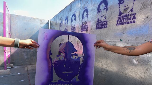 Protesta en la retificación de sentencia por el feminicidio de Fátima Quintana