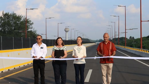 “Compromiso cumplido”: Sheinbaum inaugura puente en Puerto de Veracruz