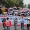 Maestros de la CNTE marchan al Zócalo y Cámara de Diputados contra ley Usicamm y mejores condiciones salariales
