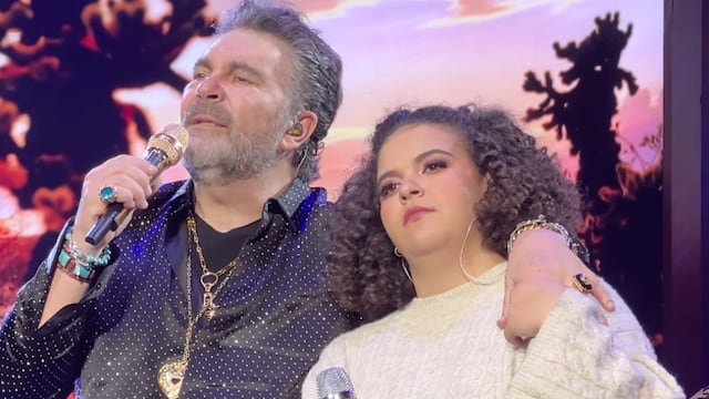 Manuel Mijares y su hija Lucero Mijares