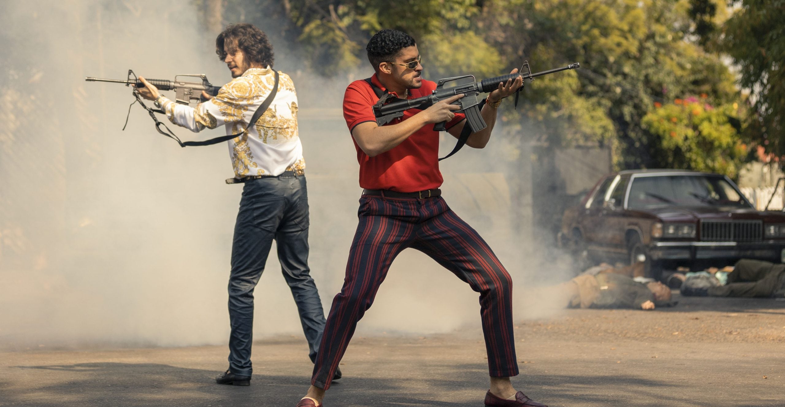 Manuel Masalva y Bad Bunny en Narcos: México