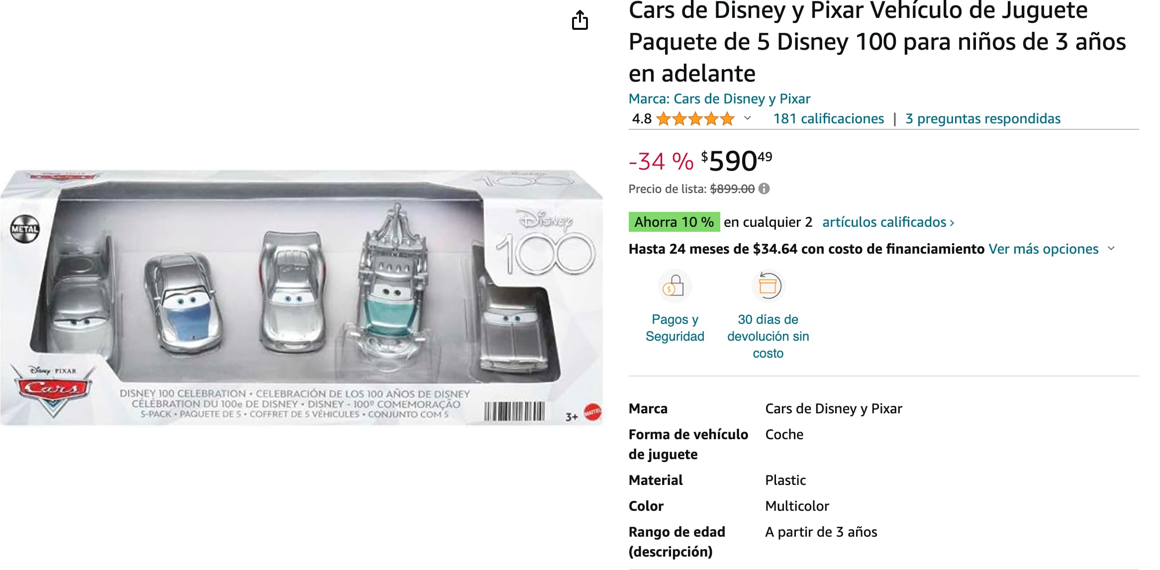 Hot Wheels de Disney