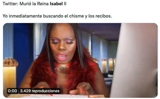 Memes sobre la muerte de la reina Isabel II