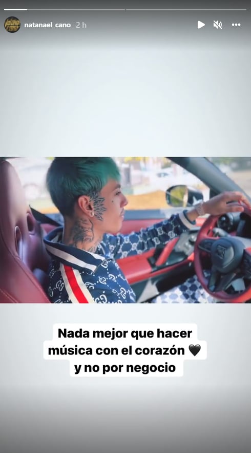 Instagram Storie de Natanael Cano