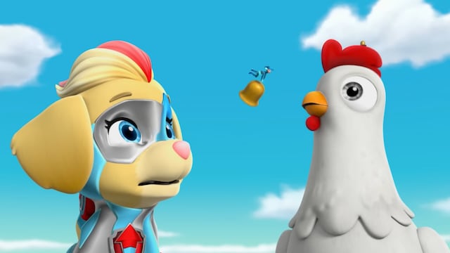 Mighty Pups de Paw Patrol con Chickaletta