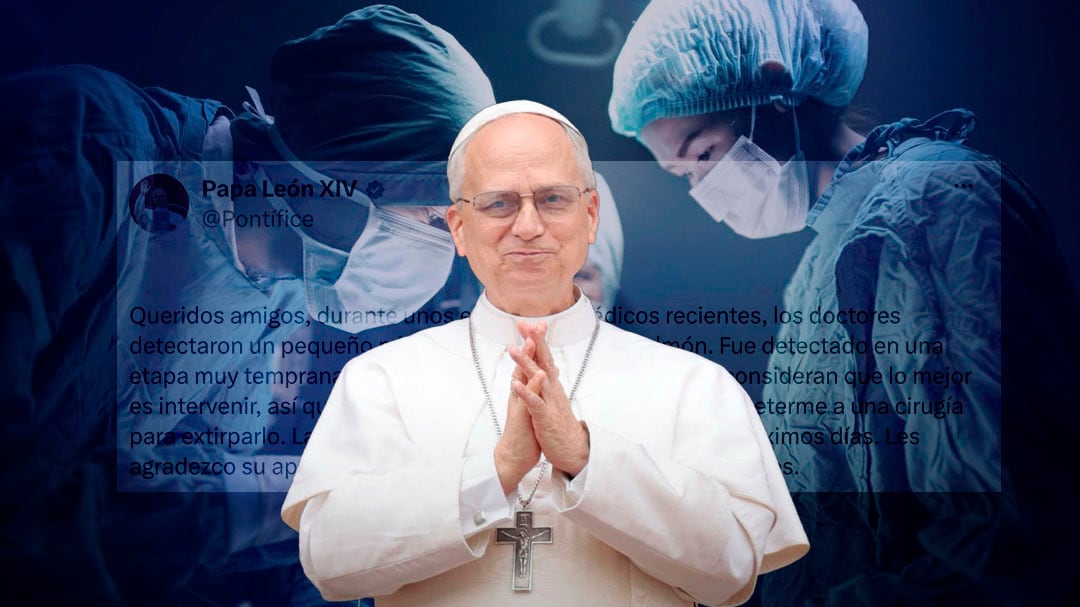 Papa León XIV será operado tras detectar un nódulo en uno de sus pulmones