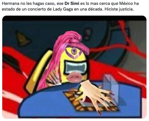 memes de Lady Gaga y el Dr. Simi