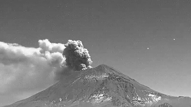 Volcán Popocatépetl hoy 26 de febrero 2024