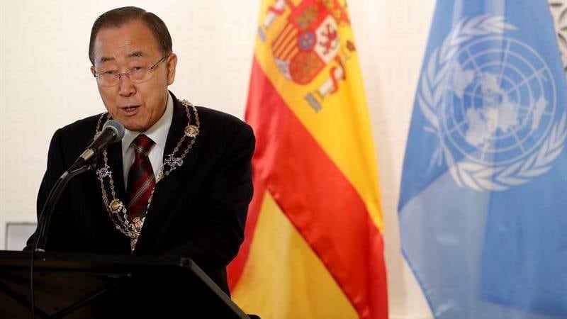 El ex secretario general de la ONU, Ban Ki-moon.