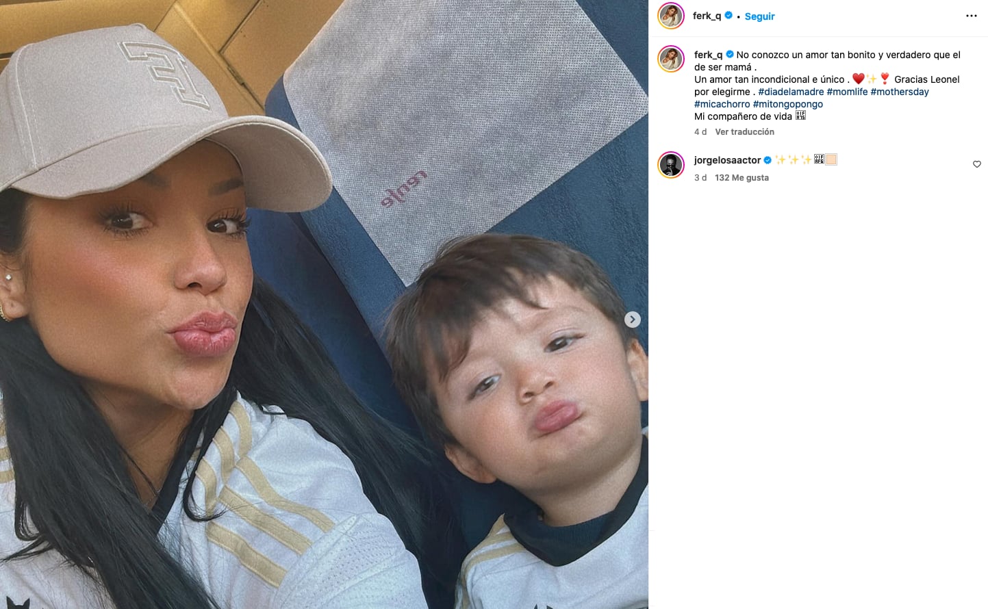 Ferka se celebra el Día de las Madres y Jorge Losa le pone emojis.