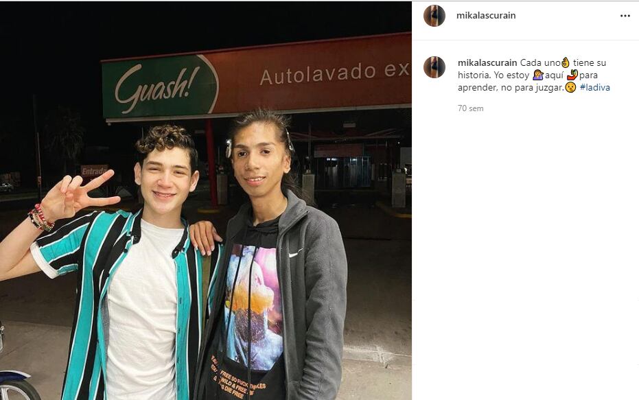 Post de Instagram de Mika Lascurain.