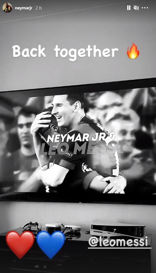 Mensaje de Neymar a Messi