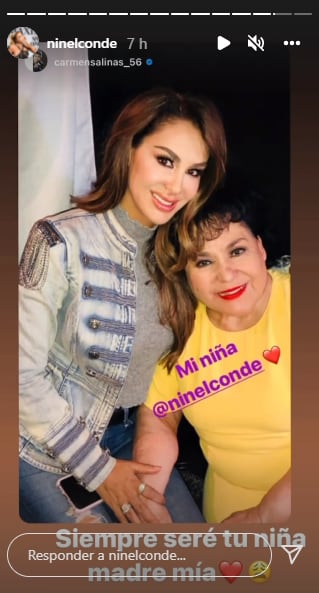 Ninel Conde lamenta muerte de Carmen Salinas.