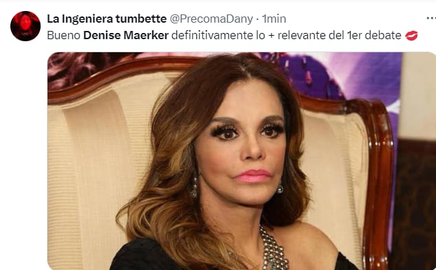 Denise Maerker protagoniza los memes del primer debate presidencial