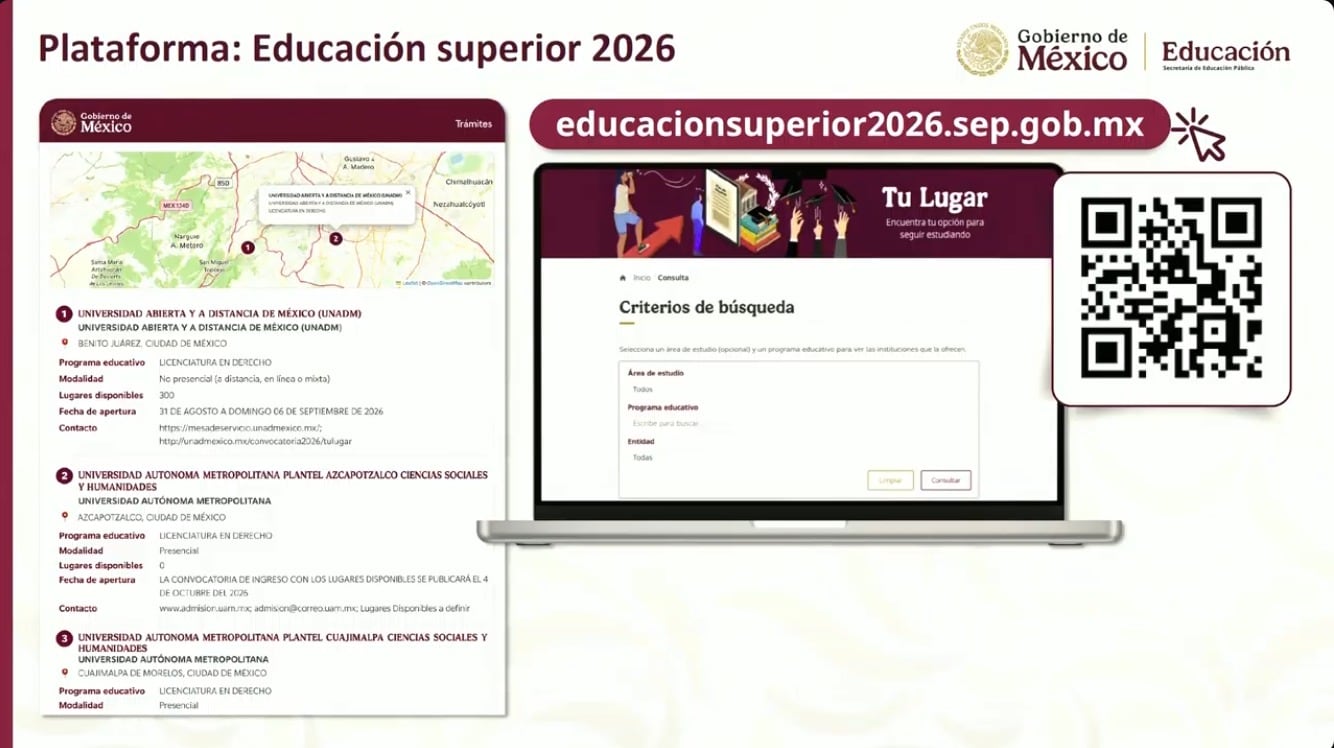 Plataforma educacionsuperior2026.sep.gob.mx