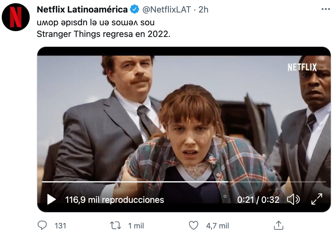 Anuncio de 'Stranger Things'