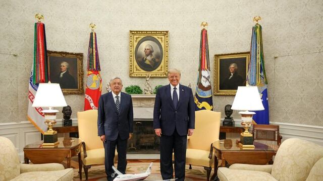 Andrés Manuel López Obrado y Donald Trump.