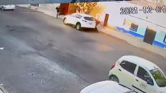 Momento del atropello en Neza