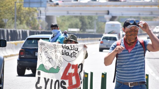 Protesta por Ayotzinapa.