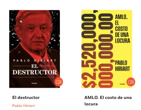 Libros de Pablo Hiriart