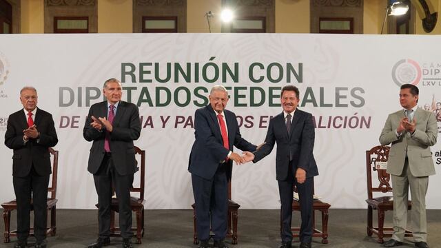 Reunión de AMLO con diputados