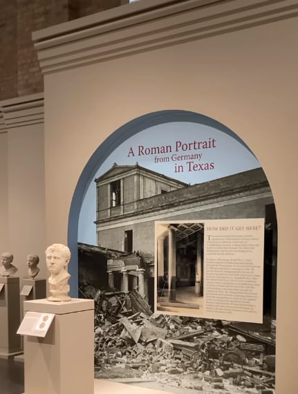 Busto del imperio romano perteneciente a el comandante romano Druso Germánico