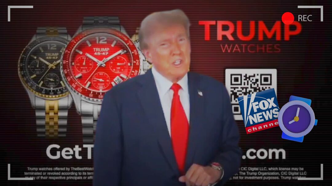 El reloj de 500 dólares que Trump promociona en Fox News
