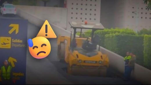 Reportan socavón en la rampa de acceso de la Terminal 2 del AICM