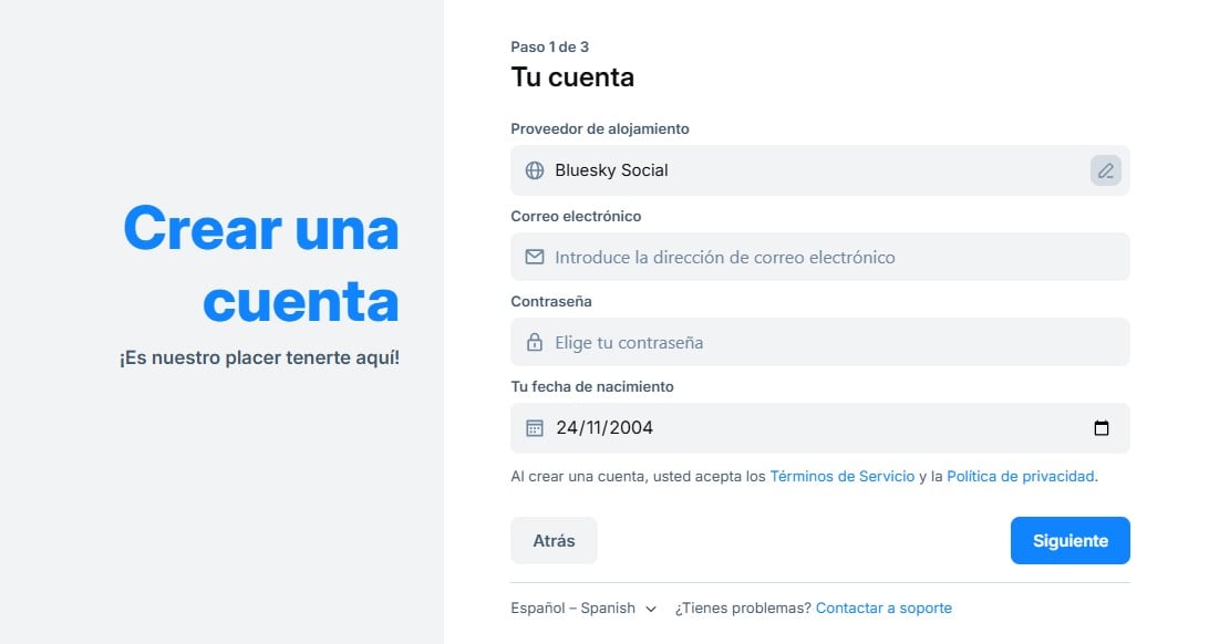 cómo crear tu cuenta de bluesky