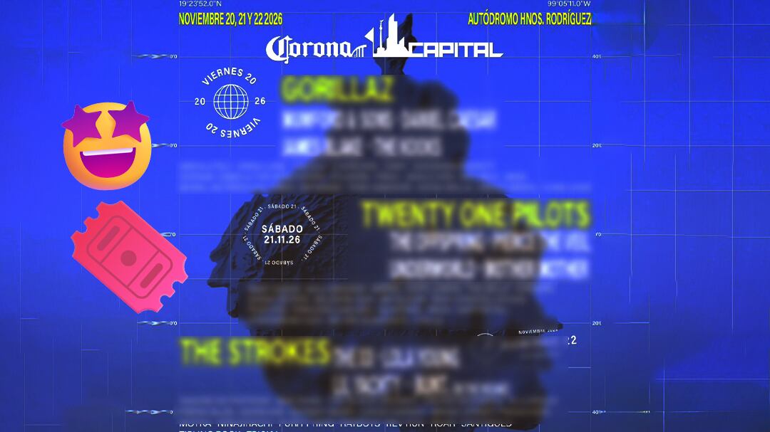 Corona Capital 2026 revela lineup con Gorillaz, Twenty One Pilots y The Strokes
