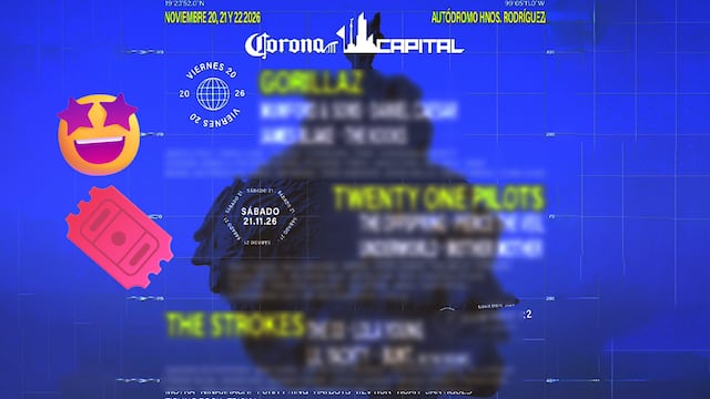 Corona Capital 2026 revela lineup con Gorillaz, Twenty One Pilots y The Strokes