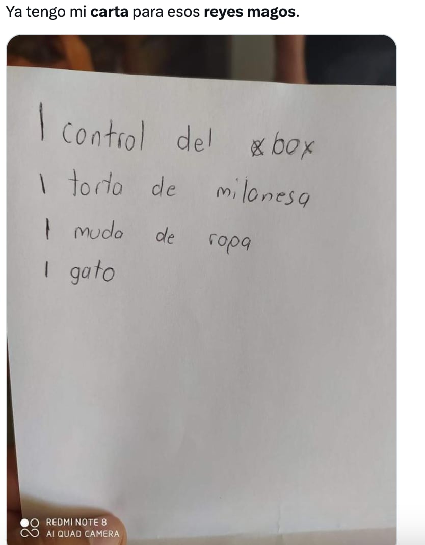 Memes de la carta a los Reyes Magos