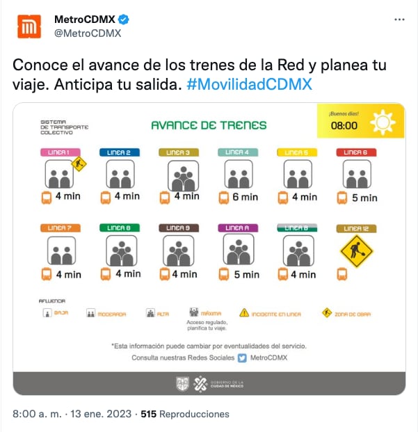 Usuarios reportan hasta media hora de retrasos por suspensión de servicio en la Línea 7