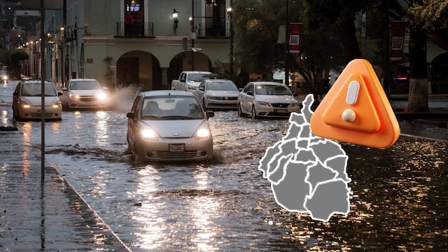 Alerta naranja en cinco alcaldías de la CDMX por lluvias y granizo